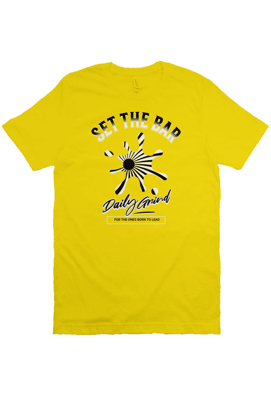 Set The Bar T shirt (Born to Lead) Yellow