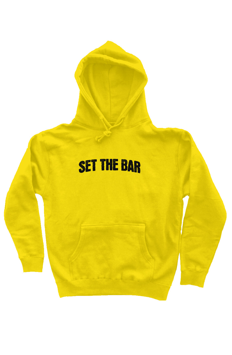 Set The Bar Hoodie ( Black Arch Logo Pullover Hoodie) Gold