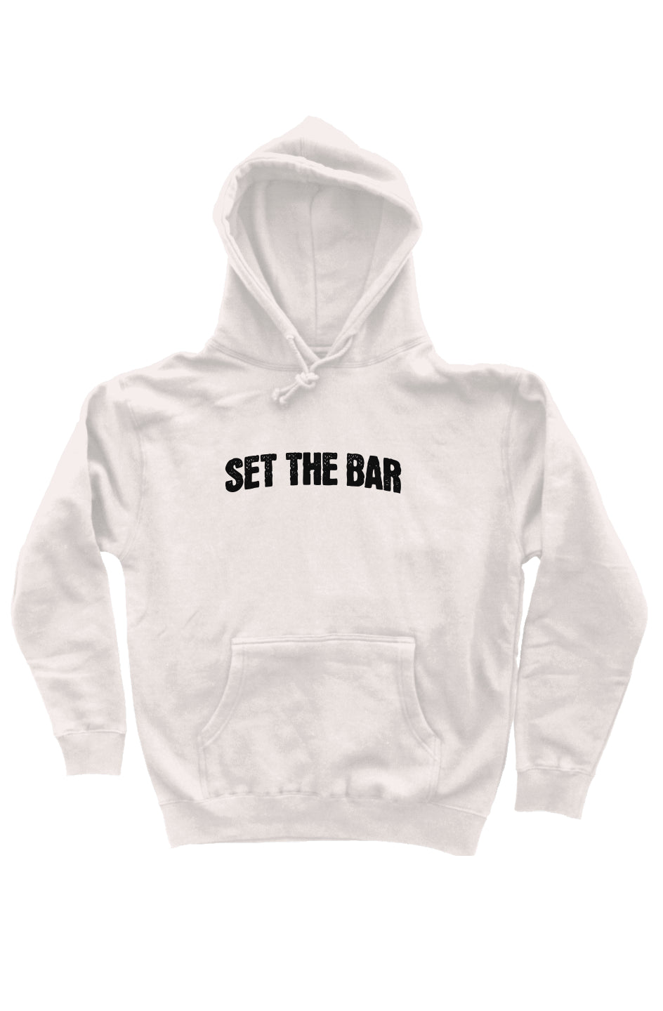 Set The Bar Streetwear Hoodie ( Black Arch Logo Pullover Hoodie) Bone