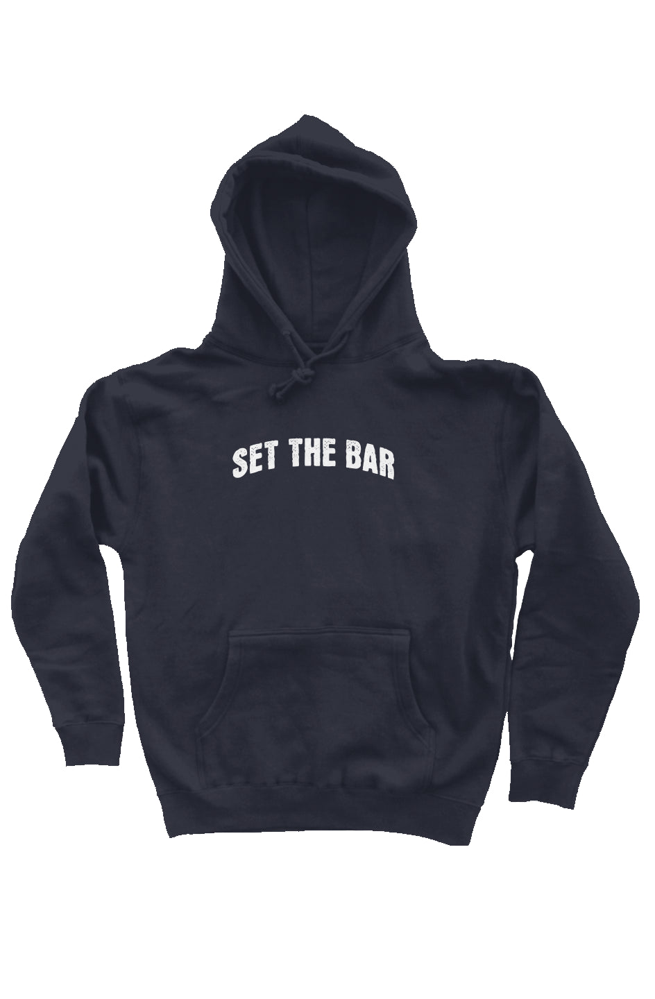 Set The Bar Hoodie (White Arch Logo Pullover Hoodie) Classic Navy