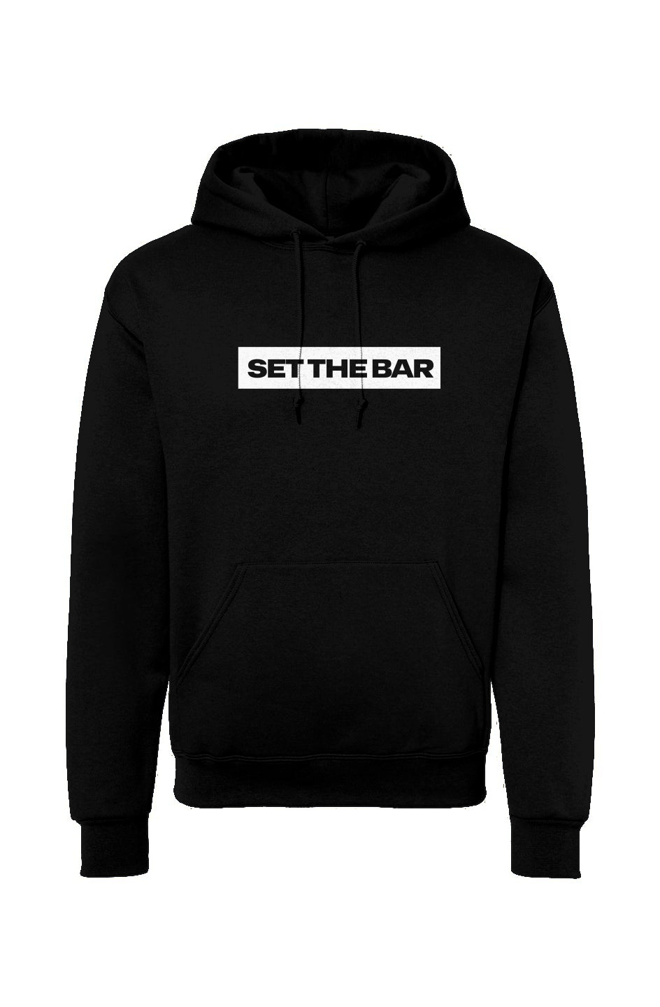 Set The Bar Big Patch Hoodie Black