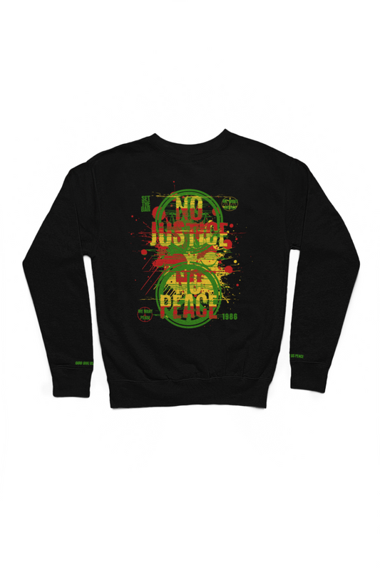 Set The Bar Sweatshirt (No Justice No Peace) Black